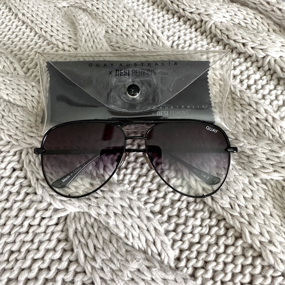 QUAY HIGH KEY Aviator Sunglasses